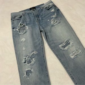 Lucky Brand Jeans Sienna Slim Boyfriend 10/30 Destroy